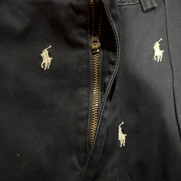 Polo by Ralph Lauren Dark Blue Shorts with White Embroidery - Picture 3 of 5